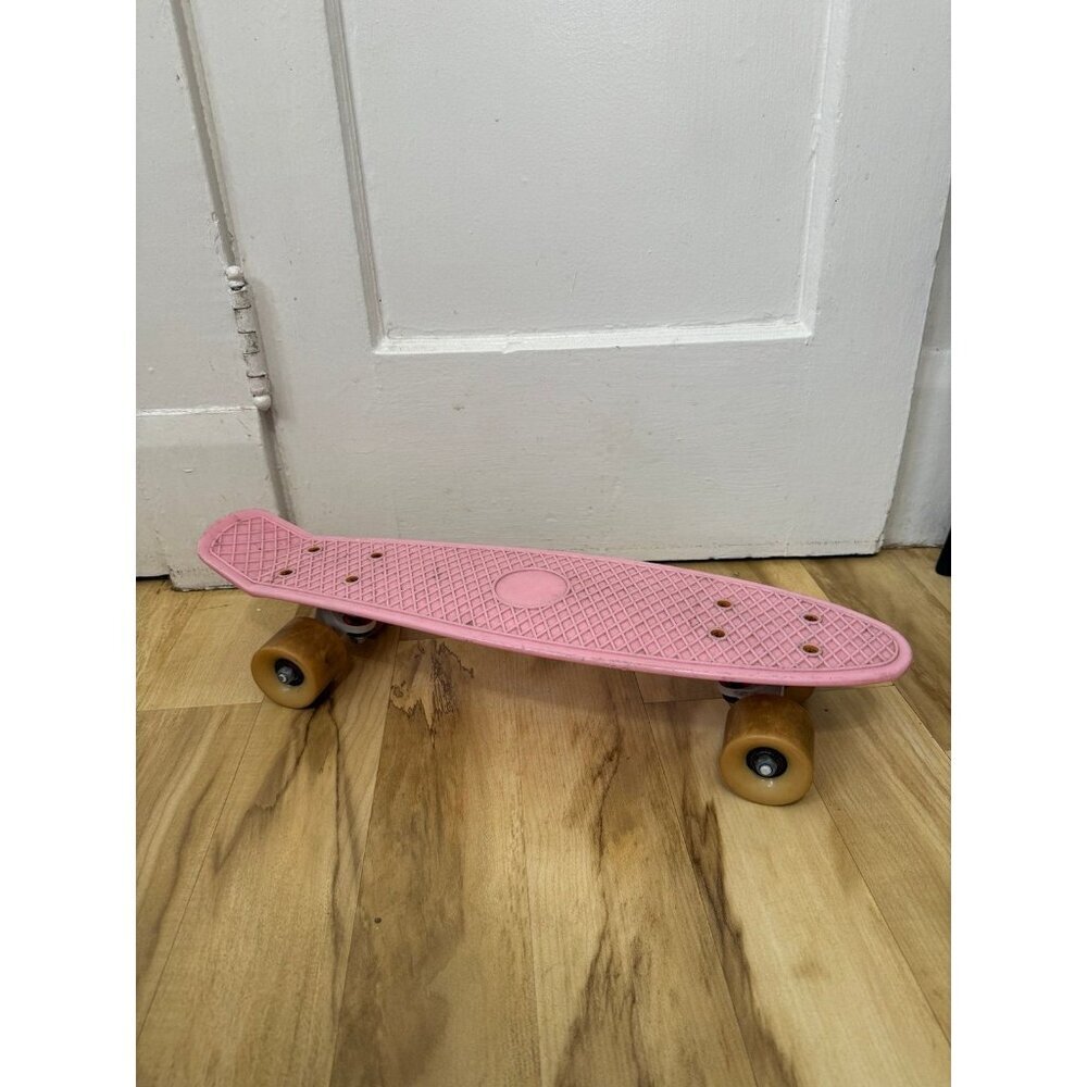 Pink Plastic Mini Cruiser Skateboard